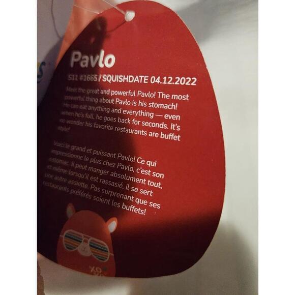 PAVLO THE LLAMA Squishmallows 12” Plush - New - Picture 7 of 11